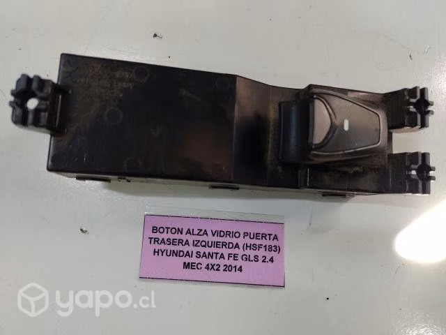 Boton Alza Vidrio Pta tras izq (HSF183) Santa Fe