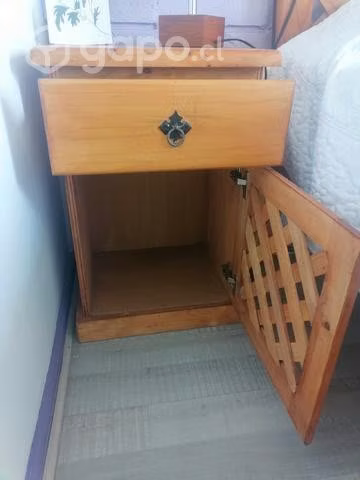 Maravilloso set Cama de madera + colchón + velador - Imagen 6