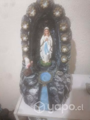 Figura yeso virgen