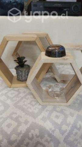 Hexágonos de madera Decorativos - Imagen 2