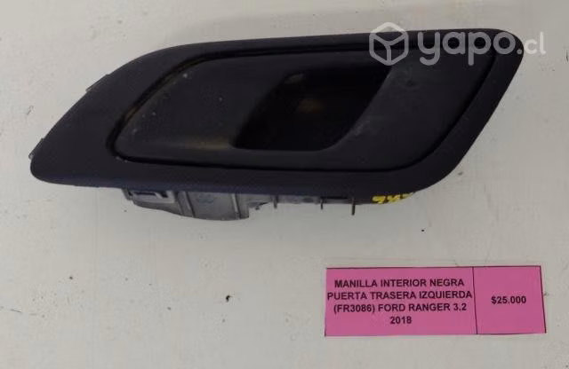 Manilla Interio Negra Pta tras izq (FR3086) Ranger