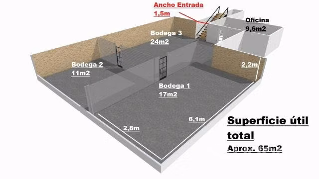 Arriendo bodega subterranea - Imagen 4