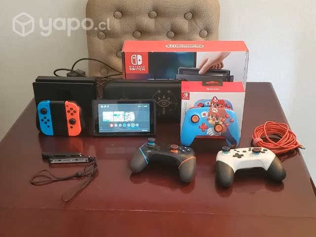 Nintendo Switch + 3 juegos + Accesorios