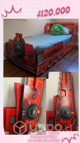 Cama Tren impecable incluye colchón