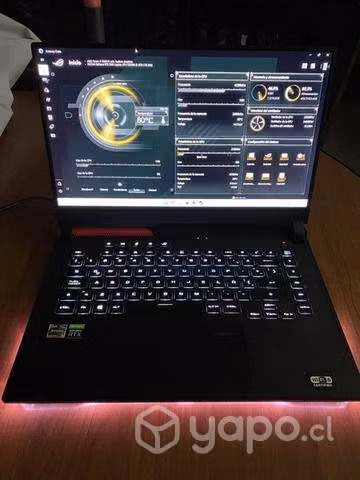 Notebook gamer Rog strix G15 con monitor Zowie