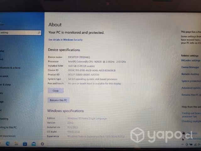 Notebook Lenovo G40 30 - Imagen 3