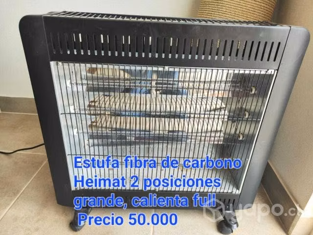 Se vende estufa de carbono Heimat