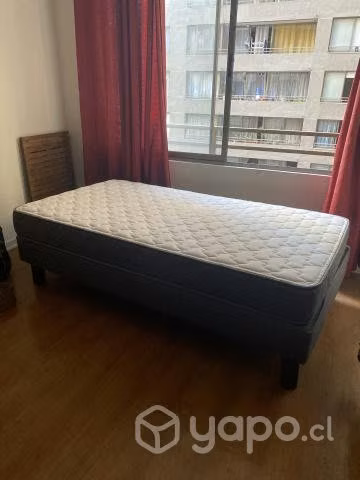 Cama y Colchón Rose 1.5 - Plaza y media