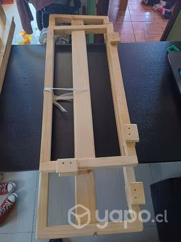 Cama Casita Madera Pino 1,5 plaza