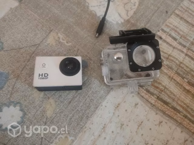 Cámara fotográfica con protector bajo el agua