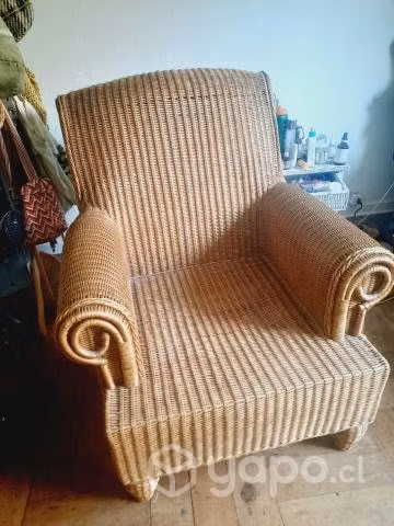 Sillon mimbre de chimbarongo