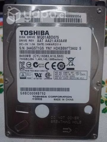 Discos Sata 2,5 usados con películas