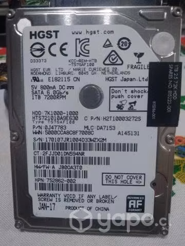 Discos Sata 2,5 usados con películas