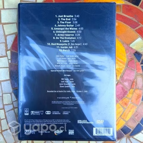 DVD Pearl Jam en Vivo