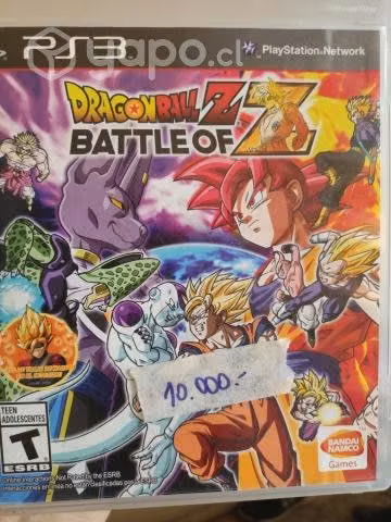 Juego ps3. dragonball z. battle of z.