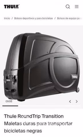 Maleta dura para transporte bicicleta marca THULE