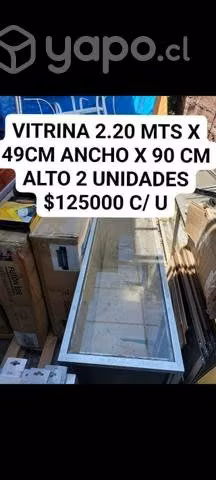 Vitrinas de exbibicion medidas y precios en fotos