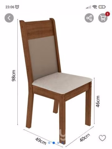 Sillas para comedor, nuevas en caja