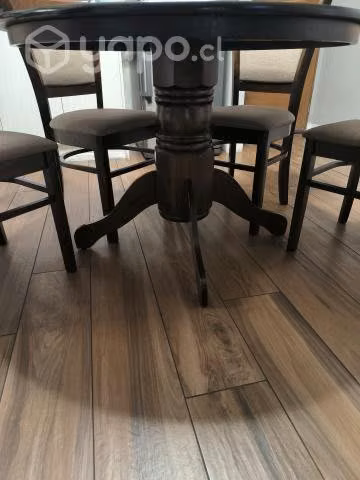 Juego de comedor redondo