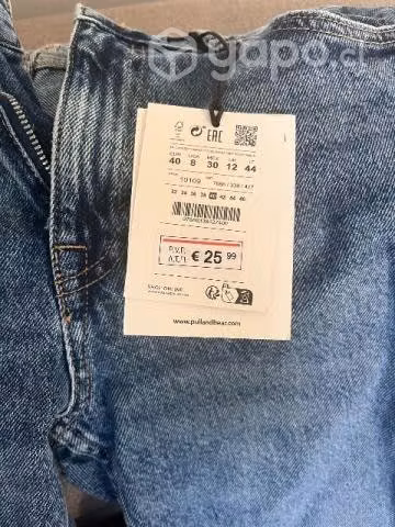Vaquero Pull & Bear talla 40 azul nuevo - Imagen 5