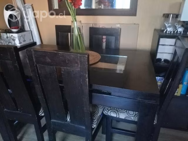 Comedor de madera con 5 sillas - Imagen 4