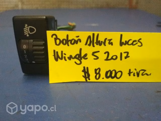 Boton altura luces wingle5 2017