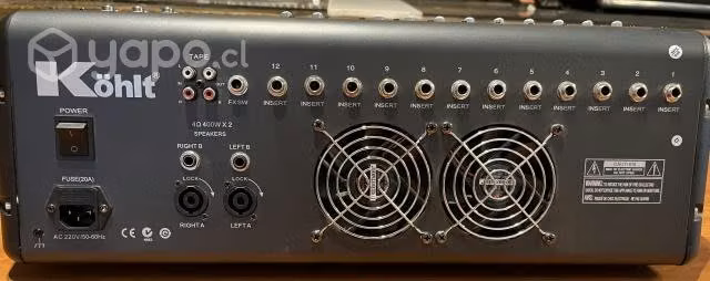 Mesa de sonido amplificada 800w