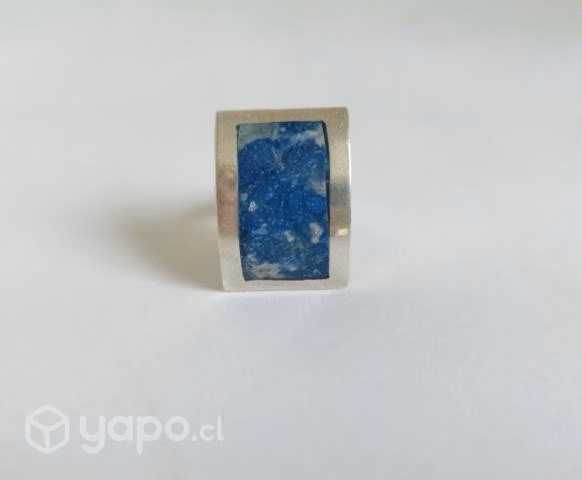 Anillo de plata con lapislázuli - Imagen 2