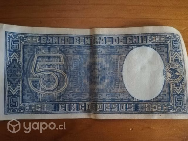 Billete antiguo Chileno 1933 - Imagen 2