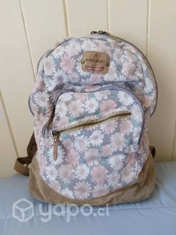 Mochila head vintage flores