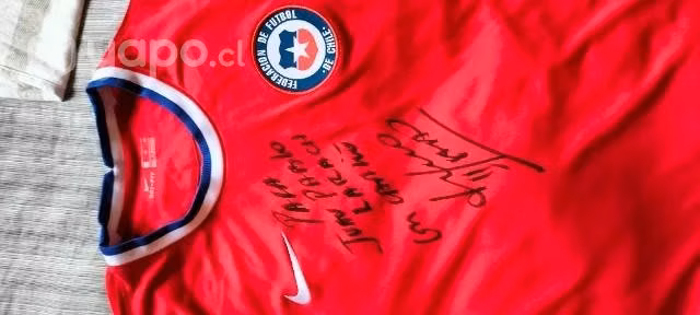 Camiseta selección autografiada