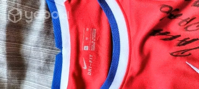 Camiseta selección autografiada
