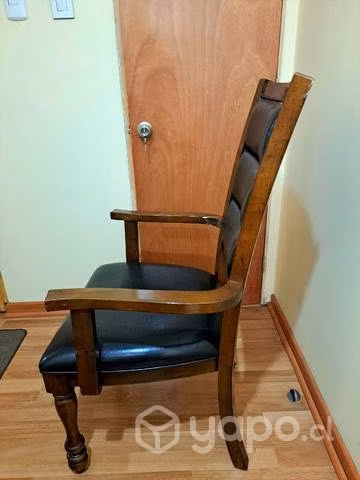 SITIAL de cuero con madera - Imagen 3