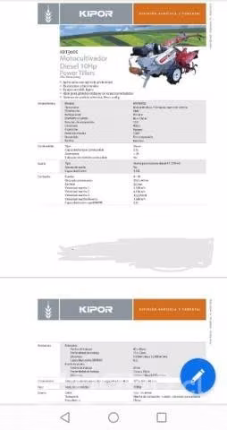 Motocultivador kipor