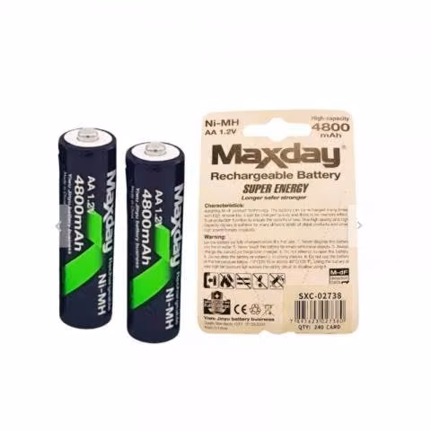 Pilas Baterias Recargables de Litio Niquel AA MaxD