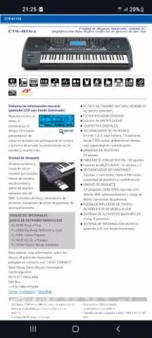 Teclado casio ctk811ex