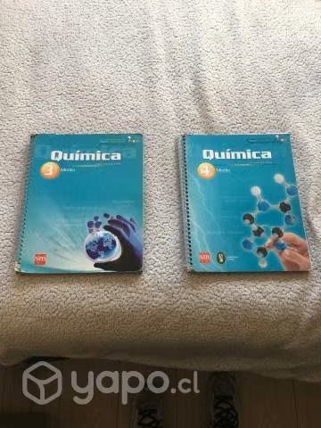 Libros quimica 3° y 4° medio editorial SM