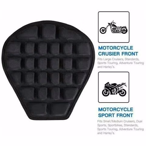 Cojín 3D para motocicleta acolchado