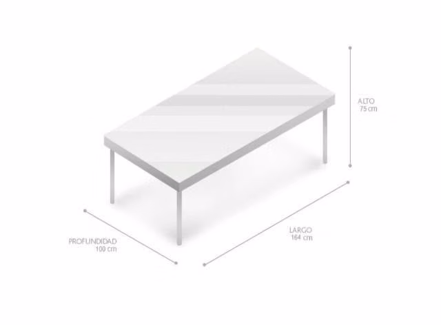 Mesa de comedor sin sillas