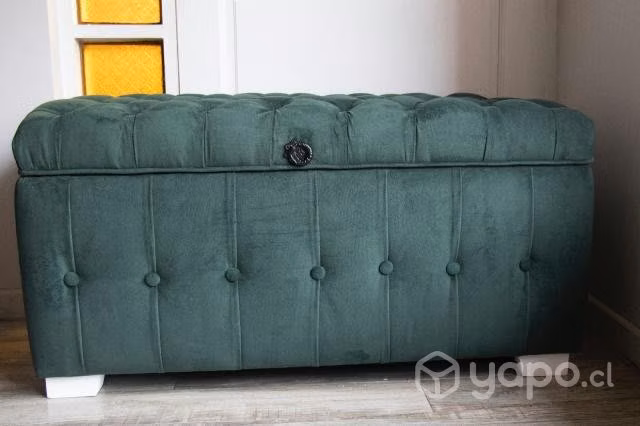 Banqueta Baúl estilo capitoné - Imagen 3