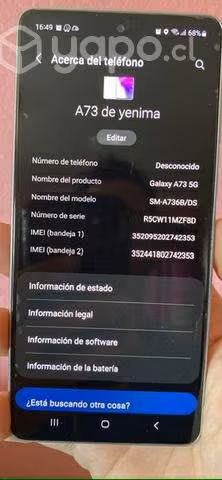 Teléfono Samsung A73 5G - Imagen 2