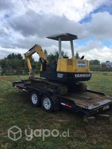 Mini excavadora Yanmar lista para trabajar