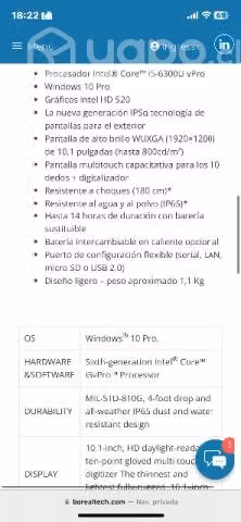 Tablet Panasonic