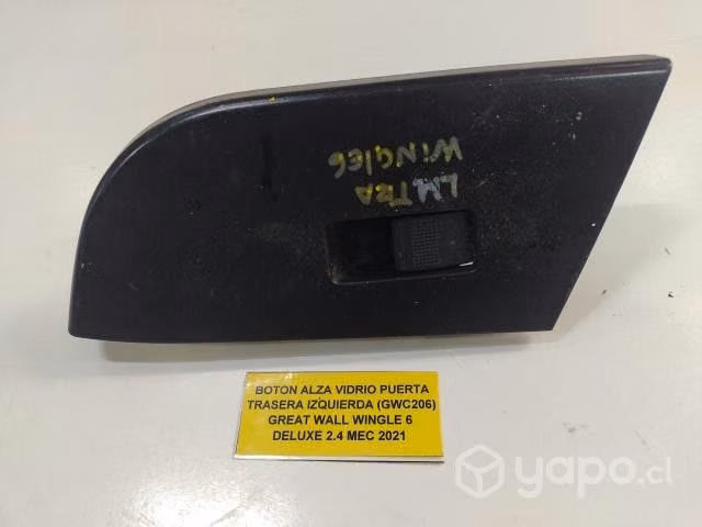 Boton Alza Vidrio Puerta Trasera Izq Great Wall