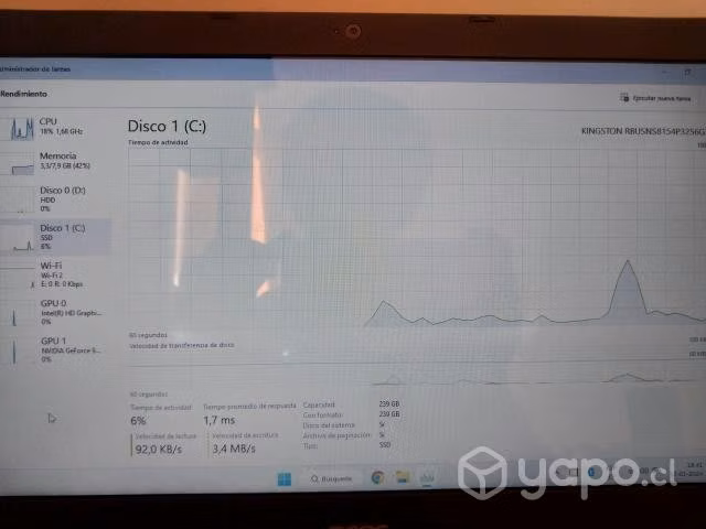 Notebook Acer i3 7th - Imagen 2
