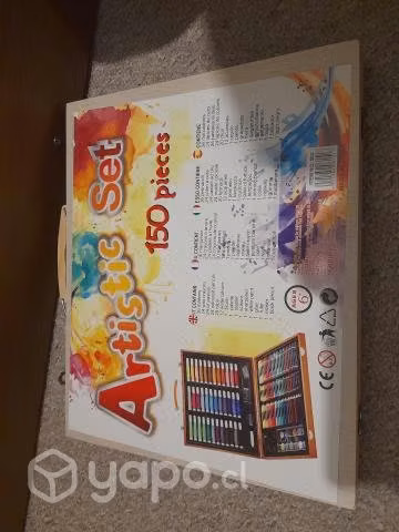 Set pintura, maletin madera - Imagen 2