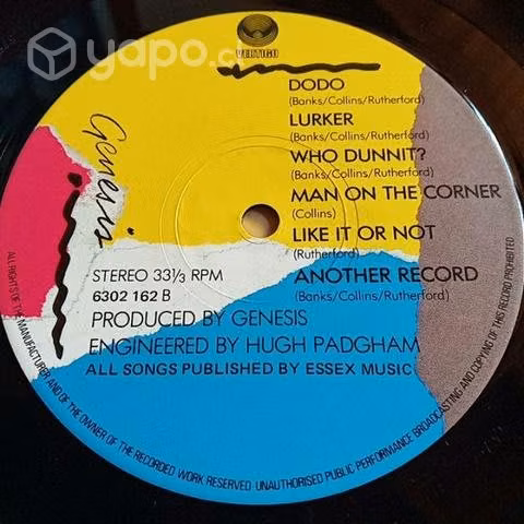 Discos vinilos genesis abacab
