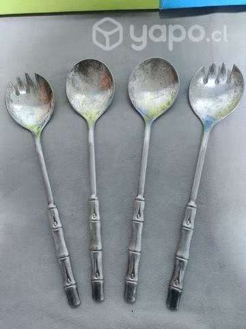 Ep-zinc italia cucharas y tenedores silver plate