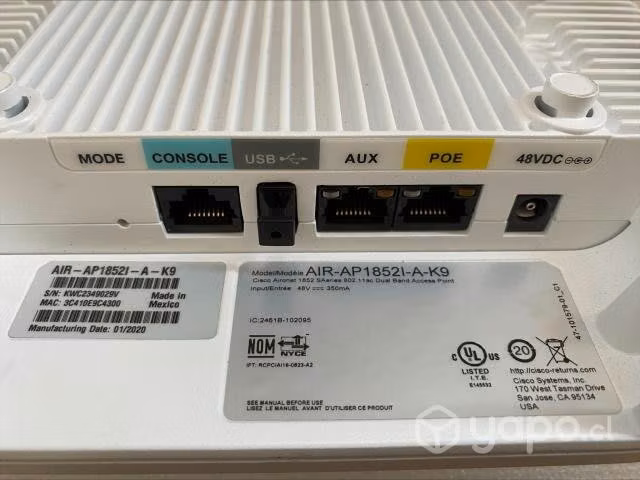 Cisco AIR-AP1852I-A-K9 802.11ac Dual Band Access - Imagen 3