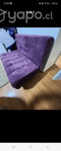 Futon morado 11/2 plaza